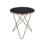 Champagne & Black Glass Valora End Table by ACME End Tables Mobilia Cleopatra 10 Champagne & Black Glass Valora End Table by ACME 10