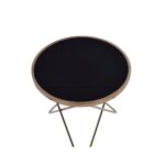 Champagne & Black Glass Valora End Table by ACME End Tables Mobilia Cleopatra 11 Champagne & Black Glass Valora End Table by ACME 11