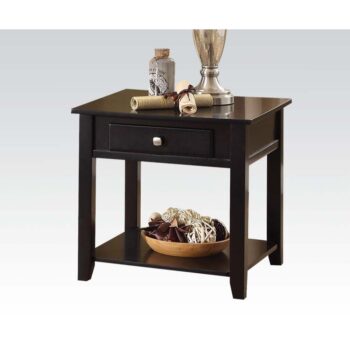 Black Malachi End Table by ACME