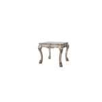 Vintage Bone White Finish Dresden End Table 88172 by ACME End Tables Mobilia Cleopatra 9 Vintage Bone White Finish Dresden End Table 88172 by ACME 9