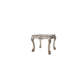 Vintage Bone White Finish Dresden End Table 88172 by ACME