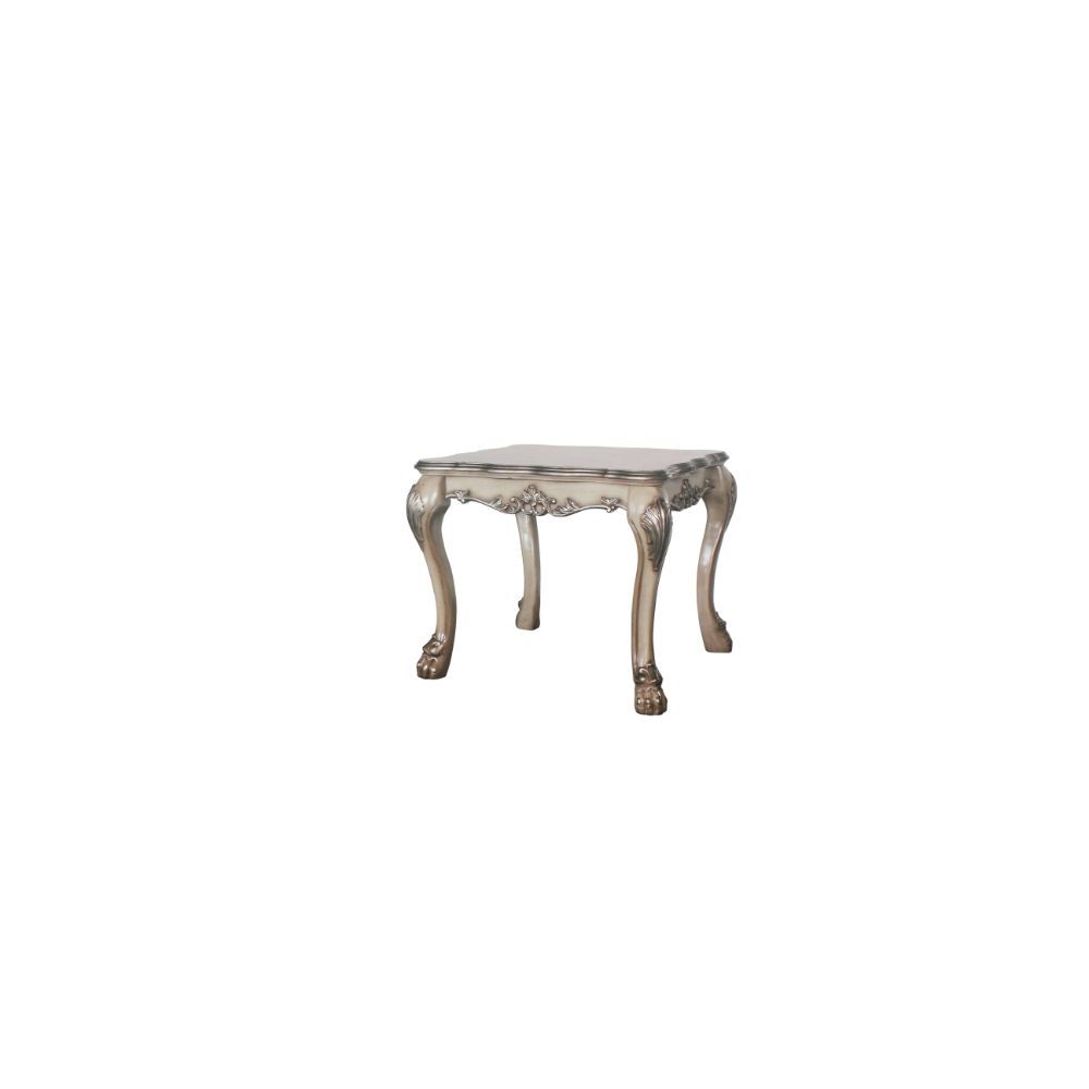Vintage Bone White Finish Dresden End Table 88172 by ACME