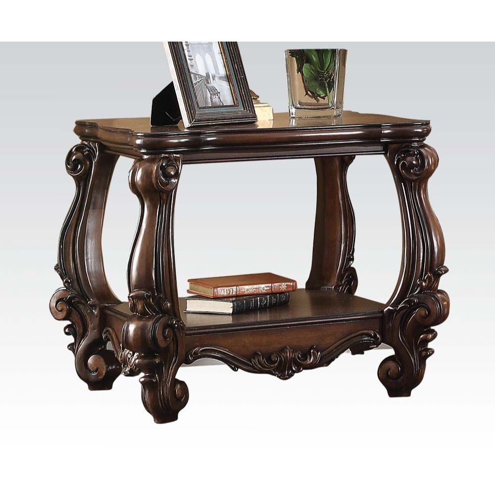 Cherry Oak Versailles End Table 82121 by ACME