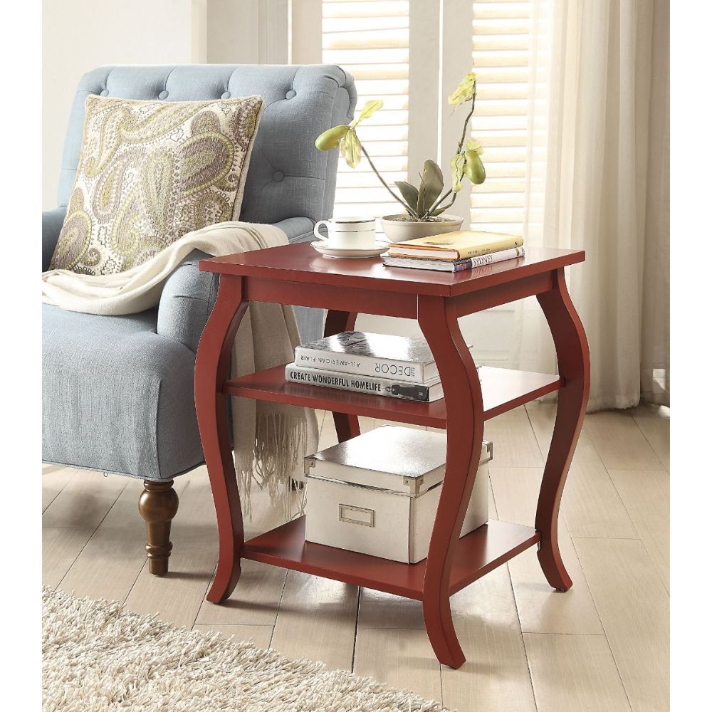 Red Becci End Table by ACME