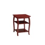 Red Becci End Table by ACME End Tables Mobilia Cleopatra 12 Red Becci End Table by ACME 12