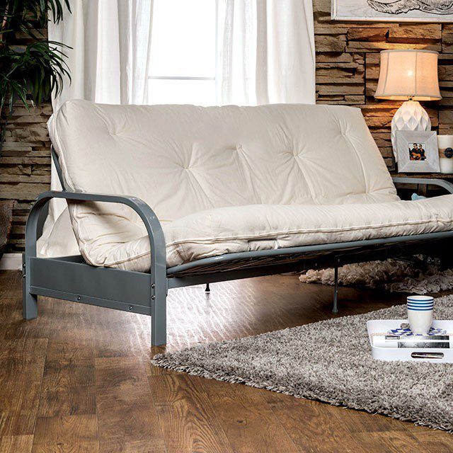 White PLOSH Futon Mattress With Inner Spring – By Furniture of America