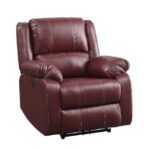 Modern Red Zuriel Recliner 52153 By Acme 16