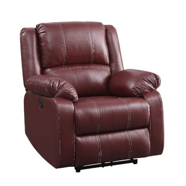 Modern Red Zuriel Recliner 52153 By Acme 10