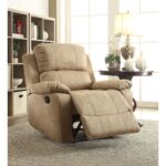 Light Brown Polished Microfiber Bina Motion Recliner 59526 by ACME 11