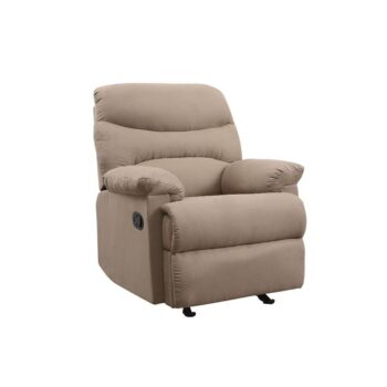 Light Brown Arcadia Motion Glider Recliner 00634 by ACME