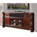 Vendome II TV Stand in Cherry Finish 91318 by ACME Luxury Living Room Furniture Mobilia Cleopatra 8 Vendome II TV Stand in Cherry Finish 91318 by ACME 8