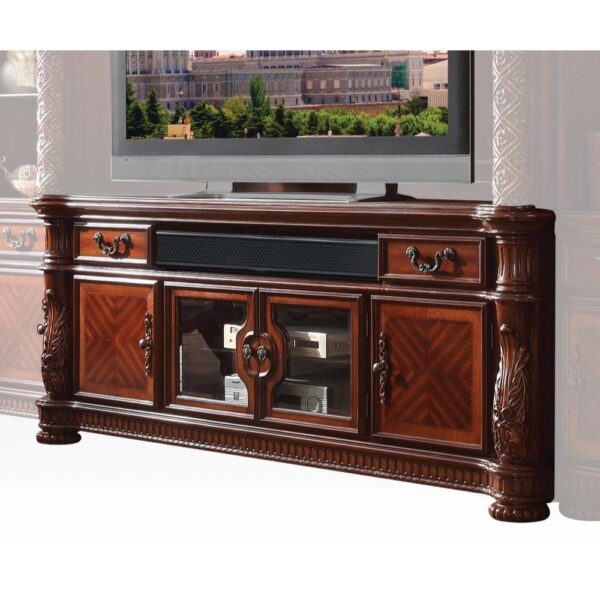 Vendome II TV Stand in Cherry Finish 91318 by ACME - Image 2