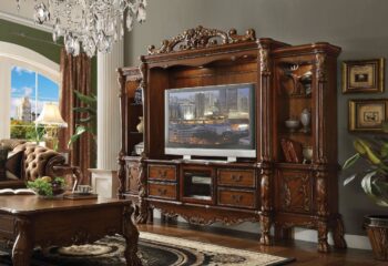 Cherry Oak Dresden Entertainment Center 91335 by ACME