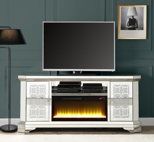 Noralie TV Stand With Firecore by ACME 4