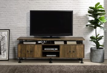 Rustic Oak Ensata II TV Stand LV00142 by ACME