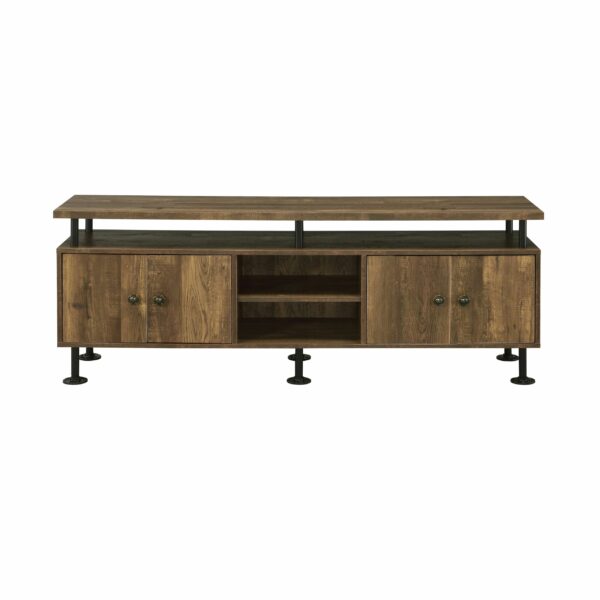 Rustic Oak Ensata II TV Stand LV00142 by ACME - Image 3