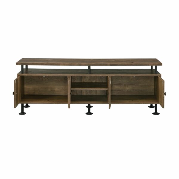 Rustic Oak Ensata II TV Stand LV00142 by ACME - Image 4