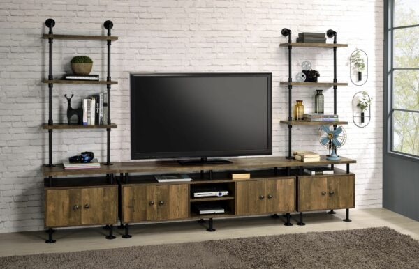 Rustic Oak Ensata II TV Stand LV00142 by ACME - Image 5