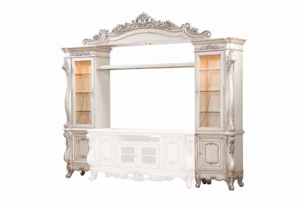 Golden Ivory Finish Gorsedd Entertainment Center 91440 by ACME 6
