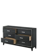 Black Haiden Dresser 28435 by ACME Luxury Bedroom Dressers & Mirrors Mobilia Cleopatra 17 Black Haiden Dresser 28435 by ACME 17