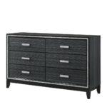 Black Haiden Dresser 28435 by ACME Luxury Bedroom Dressers & Mirrors Mobilia Cleopatra 18 Black Haiden Dresser 28435 by ACME 18