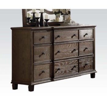 Weathered Oak Baudouin Dresser 26115 by ACME