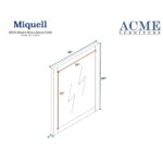 Natural Miquell Mirror 28044 by ACME Luxury Bedroom Dressers & Mirrors Mobilia Cleopatra 11 Natural Miquell Mirror 28044 by ACME 11