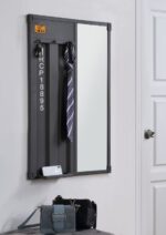 Gunmetal Cargo Mirror 37958 by ACME Luxury Bedroom Dressers & Mirrors Mobilia Cleopatra 7 Gunmetal Cargo Mirror 37958 by ACME 7