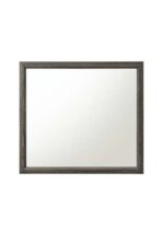 Weathered Gray Valdemar Mirror 27054 by ACME Luxury Bedroom Dressers & Mirrors Mobilia Cleopatra 9 Weathered Gray Valdemar Mirror 27054 by ACME 9