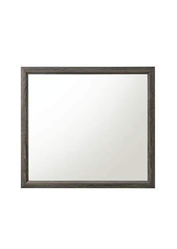 Weathered Gray Valdemar Mirror 27054 by ACME
