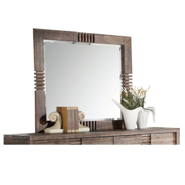 Reclaimed Oak Andria Mirror 21294 by ACME - Image 2