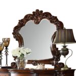 Vendome Mirror in Cherry Finish 22004 by ACME Luxury Bedroom Dressers & Mirrors Mobilia Cleopatra 8 Vendome Mirror in Cherry Finish 22004 by ACME 8