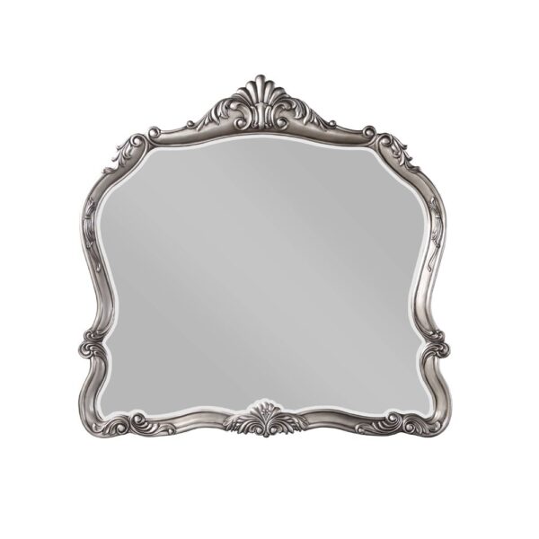 Antique Platinum Finish Ausonia Mirror BD00605 by ACME - Image 2