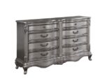 Antique Platinum Finish Ausonia Dresser BD00606 by ACME Luxury Bedroom Dressers & Mirrors Mobilia Cleopatra 11 Antique Platinum Finish Ausonia Dresser BD00606 by ACME 11