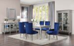 Mirrored & Antique Platinum Finish Varian Mirror 66158 by ACME 8