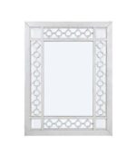 Mirrored & Antique Platinum Finish Varian Mirror 66158 by ACME 7