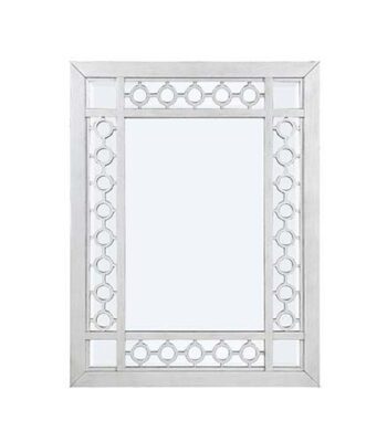 Mirrored & Antique Platinum Finish Varian Mirror 66158 by ACME