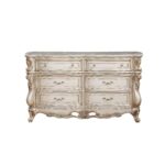 Golden Ivory Finish Gorsedd Dresser W/Marble Top 27445 by ACME Luxury Bedroom Dressers & Mirrors Mobilia Cleopatra 16 Golden Ivory Finish Gorsedd Dresser W/Marble Top 27445 by ACME 16