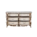 Golden Ivory Finish Gorsedd Dresser W/Marble Top 27445 by ACME Luxury Bedroom Dressers & Mirrors Mobilia Cleopatra 20 Golden Ivory Finish Gorsedd Dresser W/Marble Top 27445 by ACME 20