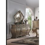 Vintage Oak Finish Ragenardus Dresser 26315 by ACME Luxury Bedroom Dressers & Mirrors Mobilia Cleopatra 7 Vintage Oak Finish Ragenardus Dresser 26315 by ACME 7