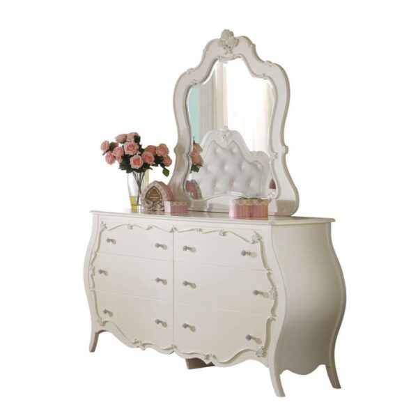 Pearl White Edalene Mirror 30513 by ACME - Image 2