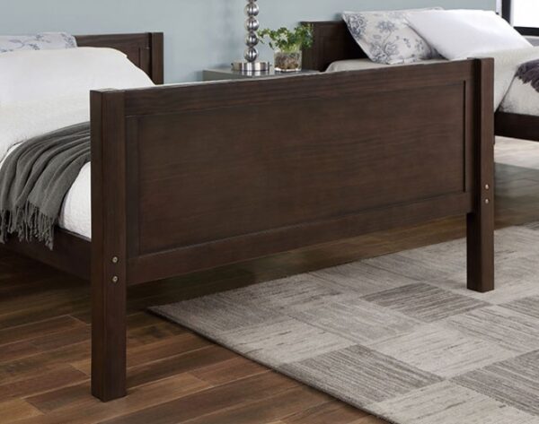 Walnut STAMOS FULL/FULL BUNK BED CM-BK658WN-FF BY Furniture of America. 10