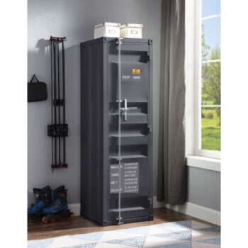 Gunmetal Cargo Wardrobe 35926 by ACME