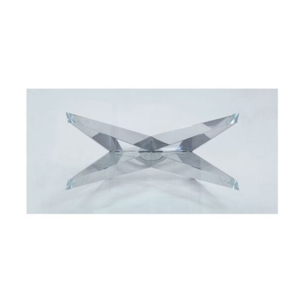 Stainless Steel Dekel Dining Table 70140 by ACME - Image 3