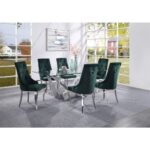 Stainless Steel Dekel Dining Table 70140 by ACME Luxury Dining Tables Mobilia Cleopatra 16 Stainless Steel Dekel Dining Table 70140 by ACME 16