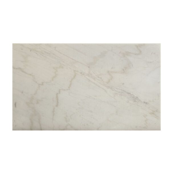 White Marble Top & Gray Oak Finish Merel Dining Table 70165 by ACME - Image 2