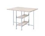 Antique White & Chrome Finish Raine Counter Height Table 74005 by ACME Counter Mobilia Cleopatra 14 Antique White & Chrome Finish Raine Counter Height Table 74005 by ACME 14