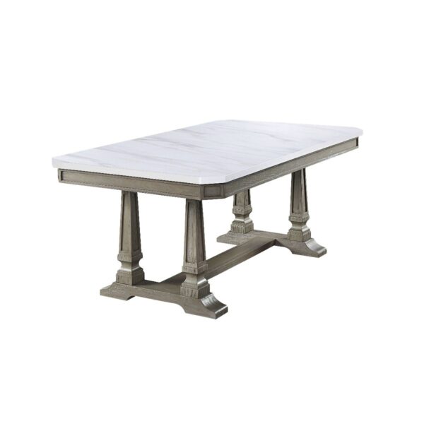 Marble Top Zumala Dining Table 73260 by ACME - Image 2