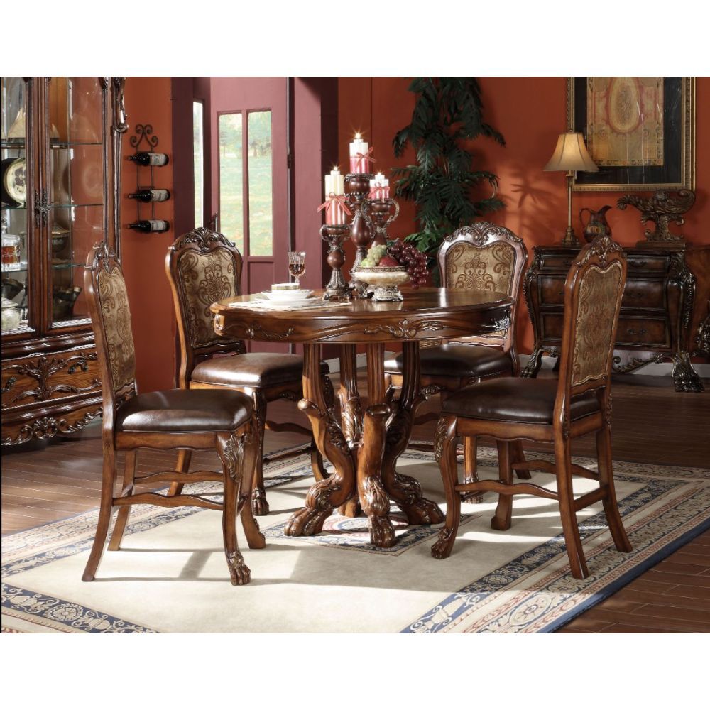 Cherry Oak Dresden Counter Height Table 12160 by ACME