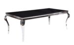 Stainless Steel Fabiola Dining Table 62070 by ACME Luxury Dining Tables Mobilia Cleopatra 7 Stainless Steel Fabiola Dining Table 62070 by ACME 7